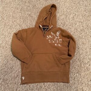 American Eagle Outfitters Brown Hoodie Sweater for Men Vintage Y2K Size M